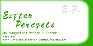 eszter perczeli business card